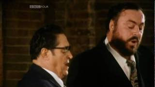 Panis Angelicus  Pavarotti Father amp Son Duet [upl. by Simetra]