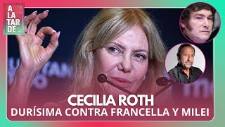 CECILIA ROTH FURIOSA CONTRA FRANCELLA Y MILEI [upl. by Adella]