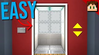 Minecraft Bedrock Easy REALISTIC ELEVATOR Tutorial 121 [upl. by Petit]