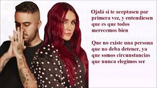 OJALÁ Letra DULCE MARIA ft BERET [upl. by Panayiotis]