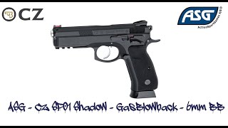 ASG  CZ SP01 Shadow CO2  Airsoft pistool  6mm BB [upl. by Auhsot772]