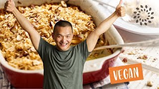 Kartoffelauflauf mit Gemüse Rezept  Vegan [upl. by Jehius]