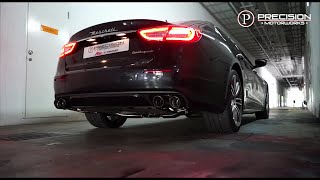 Maserati Quattroporte V6 30 Tubo w Valvetronic Fi EXHAUST X Precision Motorworks [upl. by Eimmac246]