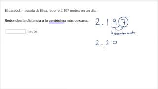 Redondear a la décima y centésima más cercana  Khan Academy en Español [upl. by Ecnesse]