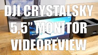 DJI CrystalSky 55quot videoreview  Dronewatch [upl. by Adella665]