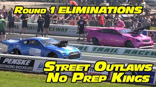 Street Outlaws No Prep Kings Big Tire Invitational  National Trails [upl. by Starobin]