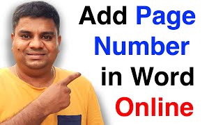 How to Insert Page Number in Word from Specific Page [upl. by Auqinaj]