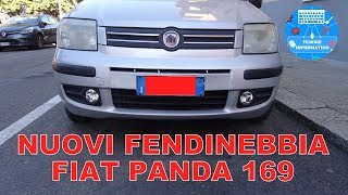 Sostituzione fari Fendinebbia FIAT Panda 169 [upl. by Aysa]