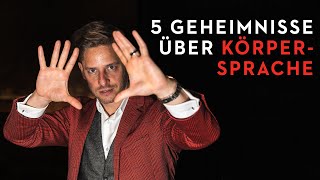 MENSCHEN LESEN 5 Geheimnisse über die Körpersprache [upl. by Ymaral]