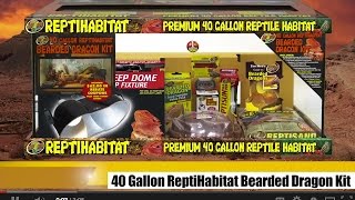 Zoo Med 40 Gallon ReptiHabitat™ Bearded Dragon Kit [upl. by Goldia959]