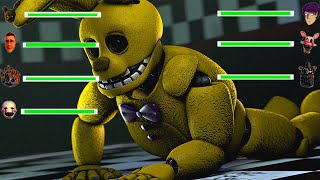 all of the rise of springtrap animations WITH HEALTHBARS [upl. by Leeke]