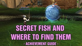 WoW BfA 82 Secret Fish and Where To Find Them achievement for the Hypercompressed Ocean toy [upl. by Laenahtan]