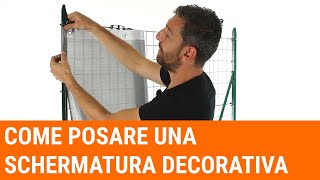 Tutorial come posare un rete ombreggiante decorativa [upl. by Illib]