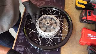 KLX110 Full Mod Build  New Rear Wheel  Part 5 [upl. by Leviralc365]