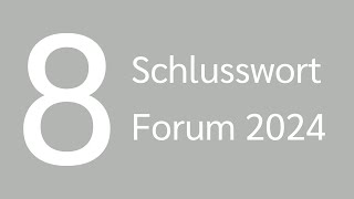 Dr Reinder Bruinsma Schlusswort Forum 2024 [upl. by Esereht]