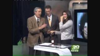 Houston News Anchor Gets Engaged on Live TV 41710 [upl. by Akinihs]