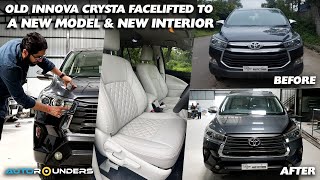 Innova Crysta facelift with premium interior customisation in marble finish [upl. by O'Rourke]