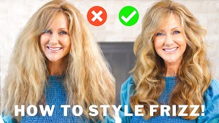 How To Style FRIZZY HAIR For Women With Very Dry Hair [upl. by Feingold]