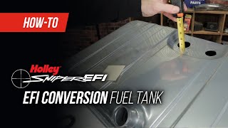 How To Install The Holley Sniper EFI Conversion Fuel Tank [upl. by Priscilla]