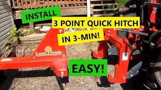 Increase 3 Pt Hitch Lift Height for John Deere 1025R Compact Tractor [upl. by Nyad]