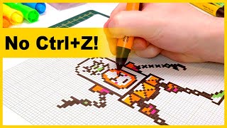 Making Pixel Art on Graph Paper [upl. by Ecidnak]