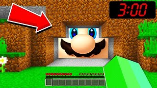 QUE FAIT MARIO à 3H00 Du MATIN Sur MINECRAFT [upl. by Yacano232]