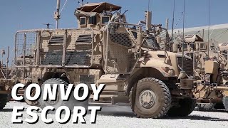 Convoy Escort Team Operations in Afghanistan [upl. by Adnoved]