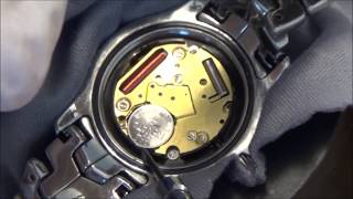 How to change the battery on a TAG Heuer Link Watch [upl. by Modestine602]