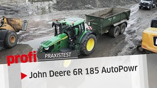 Sparsames Multitalent John Deere 6R 185 AutoPowr  profi Praxistest [upl. by Ylas]