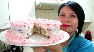 TORTA HELADA DE FRUTILLA SIN HORNO  DÍA DE LA MAMÁ Silvana Cocina ❤ [upl. by Bron]