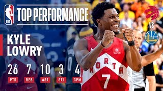 Kyle Lowry Goes For 26 amp 10 In Game 6  2019 NBA Finals [upl. by Suoirrad942]