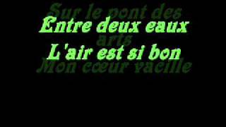 Vanessa Paradis amp M  La Seine Lyrics [upl. by Calandra504]