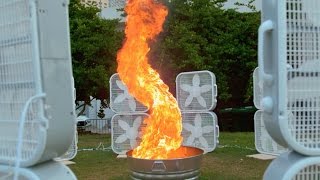 How To Make A Fire Tornado Come To Life  Street Science [upl. by Bascomb120]