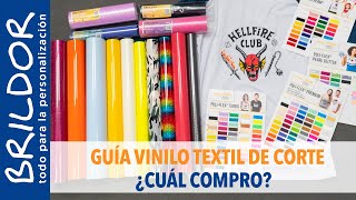 👨‍🏫 ¿QUÉ VINILO TEXTIL DE CORTE COMPRO Tipos de vinilo diferencias [upl. by Heinrik]