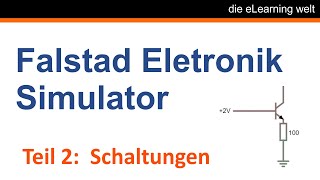 Falstad Elektronik und Elektro Simulator Verschiedene Schaltungen Elektro und Elektronik [upl. by Cristin]