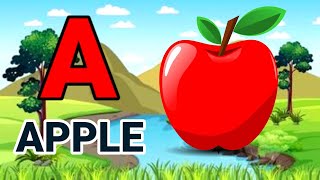 A for apple  b for ball  alphabets abcd abcd song a for apple b for ball  a to z kids song [upl. by Jamaal]