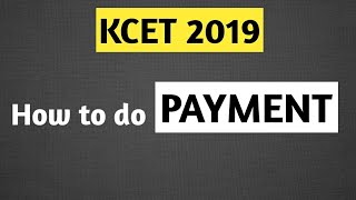 KCET  How to domake PAYMENT  Online amp Offline [upl. by Ailelc157]