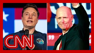 Elon Musk endorses Sen Rick Scott for Senate GOP leader [upl. by Anneis]