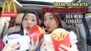 NGIKUTIN PESENAN ORANG DIDEPAN KITA MCD Letting the person in front of me decide what I eat [upl. by Adnamra]