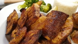 Comment Je Prépare Mes Bananes Plantains Frits Au Air Fryer airfryer healthy diététique [upl. by Dail]