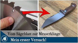 Kinderleicht Messer selber bauen aus altem Sägeblatt [upl. by Thane]