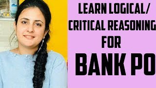 LogicalCritical Reasoning Tricks IN HINDIfor Bank POIBPS PO CLERK SBI PO CLERKRBI GRADE B [upl. by Helas]