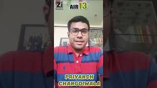 Zeroinfy Super Student  Priyansh Changoiwala AIR 13 [upl. by Augy]