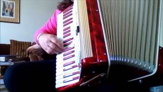 Scandalli Red Gold Accordion 120 Bass LMM [upl. by Rhett]