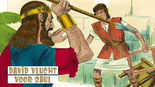 Bijbelverhalen  David vlucht voor Saul 6 [upl. by Ennalyrehc]