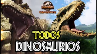 TODOS LOS DINOSAURIOS DE JURASSIC WORLD CAMP CRETACEOUS [upl. by Einalem]