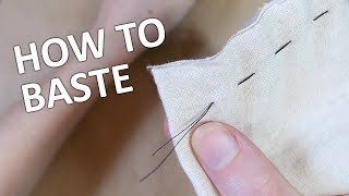 HOW TO SEW FOR BEGINNERS UNEVEN BASTING STITCH [upl. by Rombert]