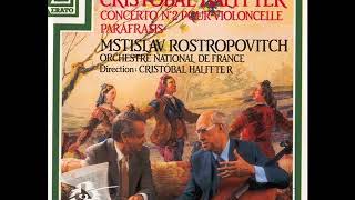 Cristobal Halffter Cello Concerto No 2 Parafrasis Мстислав Ростропович 1987 [upl. by Yoreel588]