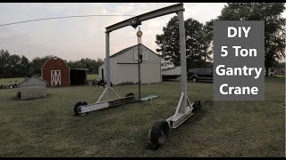 DIY 5 Ton Gantry Crane [upl. by Mochun]