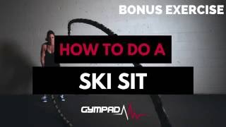 Home Workout Exercise  How to do a Ski Sit [upl. by Hareema]